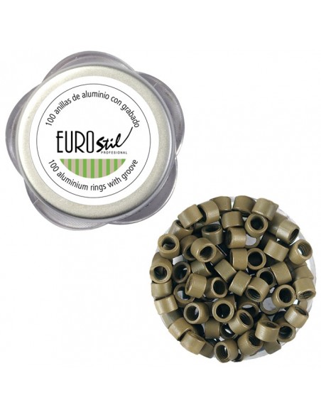 Anillas Extensiones Rubio Oscuro 8 100 Uni Eurostil