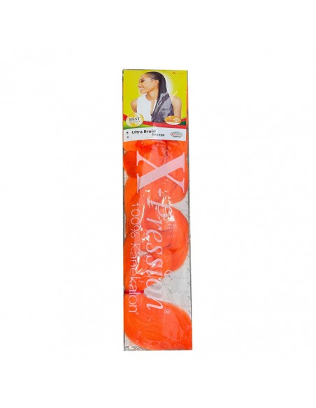 Extensiones de Fibra Kanekalon Orange X-Pression