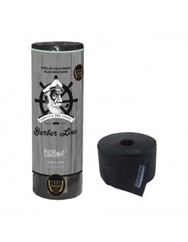 Papel Cuello Negro 80 Servicios Premium Barber Line 5 Uni.