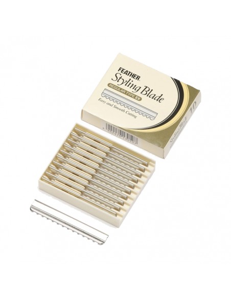 Cuchillas Desfilar Feather Styling Razor 10 Uni. EurostilTijeras y Navajas