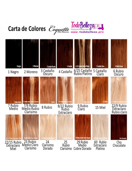 Extensiones Pelo Natural Cosido Extra Largo 60x60 cm 50 g Coquette