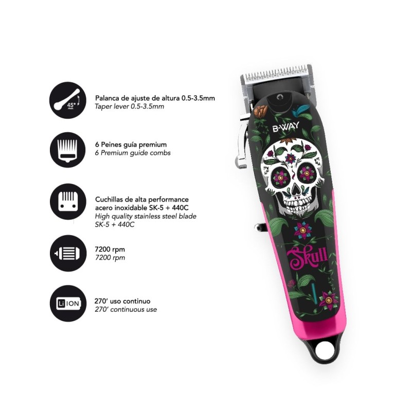 Maquina de Corte Clipper Skull B-Way Maquina de Corte Clipper Skull B-Way