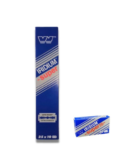 Cuchillas de Afeitar Iridium Super 25paquetes x10 CuchillasTijeras y Navajas