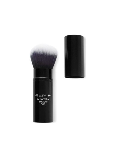 Brocha Maquillaje Retractable Powder Brush 518 Elixir Make Up