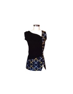 Chaleco Negro Estampado...