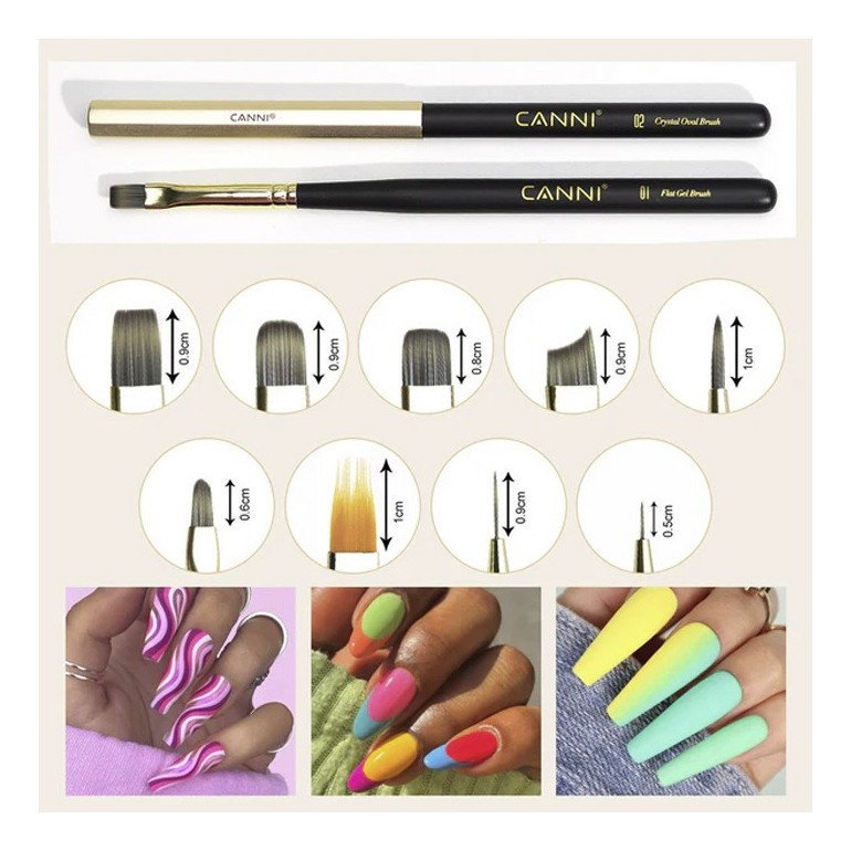 Pincel de gel Micro detalles 09 Canni